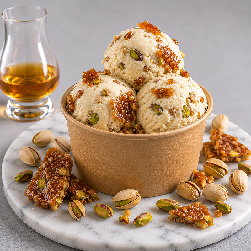 High Point Tin Cup Whiskey & Pistachio Brittle Ice Cream (Pint)