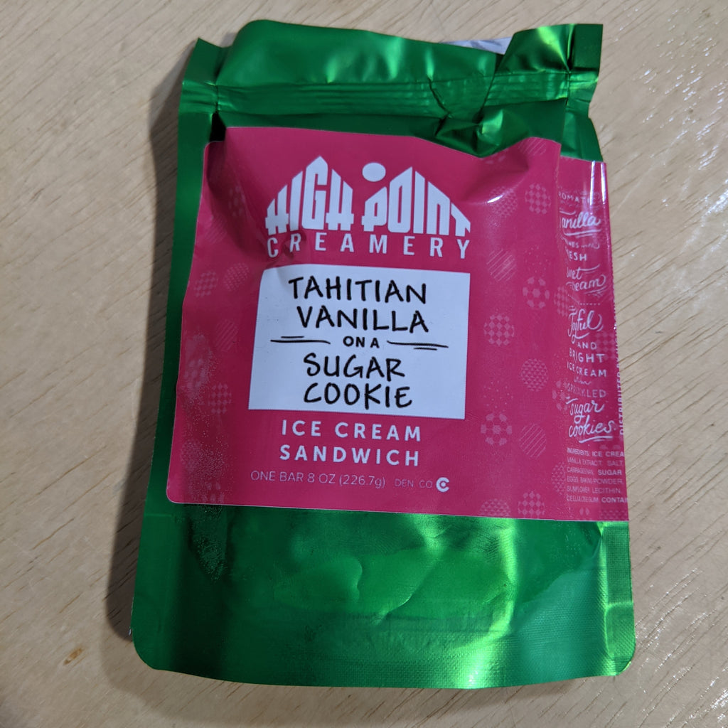 High Point Tahitian Vanilla Ice Cream Sandwich (8oz)